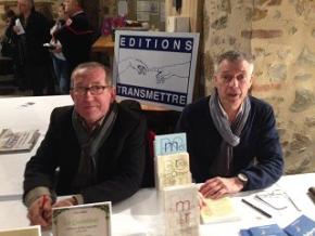 José Delias et Daniel Soupizet au salon du livre à Confolens en Charente Limousine
