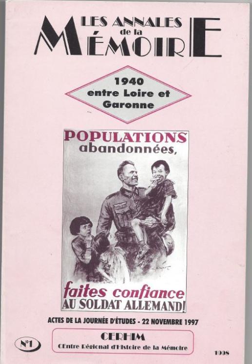 L’année 1940 entre Loire et Garonne